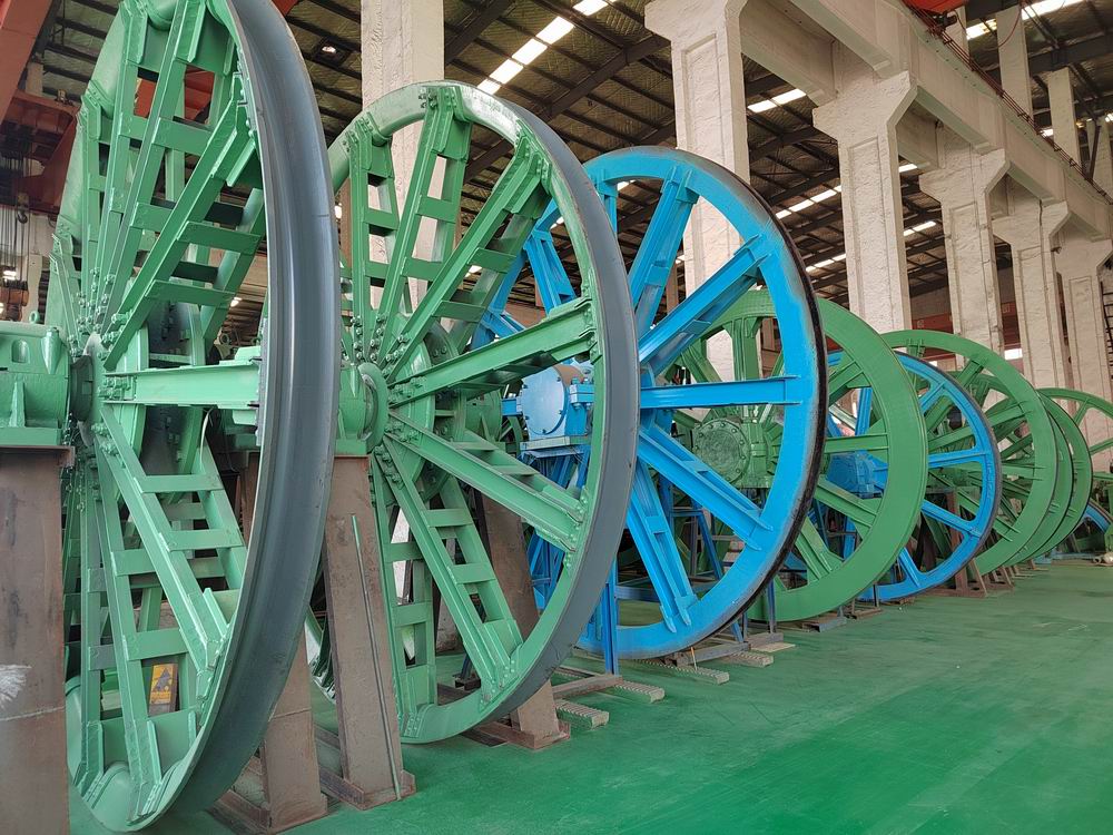 单绳天轮和凿井天轮装置 单绳天轮和凿井天轮装置