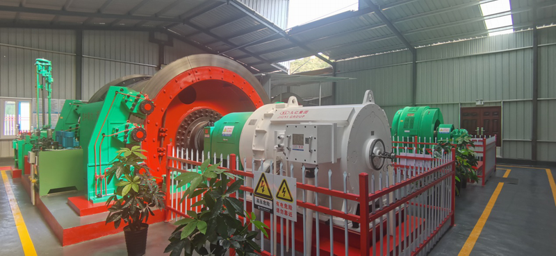 大功率永磁同步减速电机直驱矿井aiyouxi登录入口的应用实例